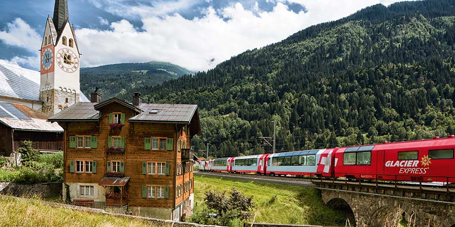 Travelling on the renowned Glacier Express