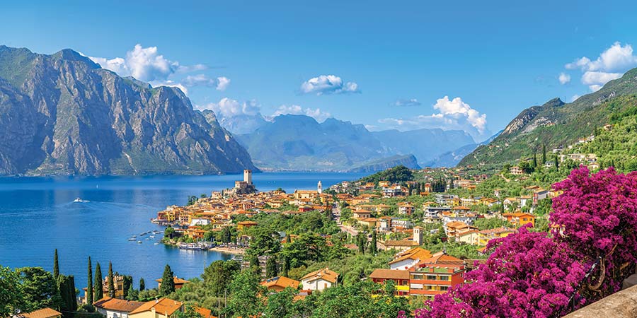 Unwind on a cruise across Lake Garda to Malcesine